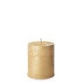 Pl Złoty Świeca Rustic Metalic Walec Mały Fi7