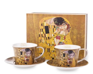 Komplet filiżanka z podstawką 2 + 2 Gustav Klimt 250ml 156198