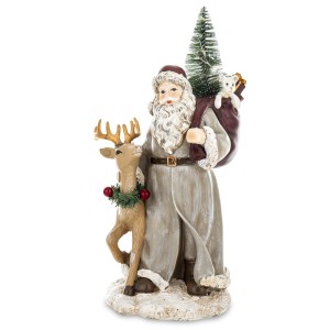 Figurka dekoracyjna Mikołaj Świąteczna LED 29x14x14 172565