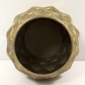 Osłonka donica doniczka metalowa złota duża 27,5x27x27 126269