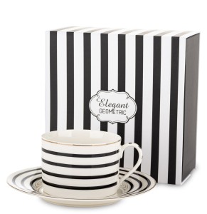 Filiżanka  z porcelany ze spodkiem w prezentowym kartoniku 220ml 182856