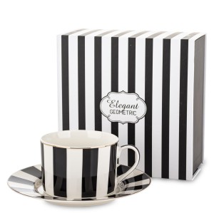 Filiżanka  z porcelany ze spodkiem w prezentowym kartoniku 220ml 182857