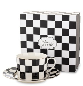 Filiżanka  z porcelany ze spodkiem w prezentowym kartoniku 220ml 182858