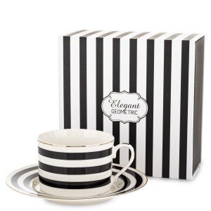 Filiżanka  z porcelany ze spodkiem w prezentowym kartoniku 220ml 182859