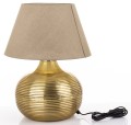 Lampa metalowa lampka nocna stołowa złota 52x40,5x40,5 180097