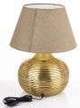 Lampa metalowa lampka nocna stołowa złota 52x40,5x40,5 180097