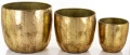 Donica osłonka doniczka doniczki metalowe Kpl. 3 szt 38/31,5/23,5 cm 168311