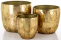 Donica osłonka doniczka doniczki metalowe Kpl. 3 szt 38/31,5/23,5 cm 168311