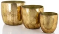 Donica osłonka doniczka doniczki metalowe Kpl. 3 szt 38/31,5/23,5 cm 168311