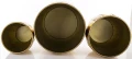 Donica osłonka doniczka doniczki metalowe Kpl. 3 szt 38/31,5/23,5 cm 168311