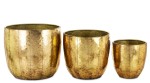 Donica osłonka doniczka doniczki metalowe Kpl. 3 szt 38/31,5/23,5 cm 168311