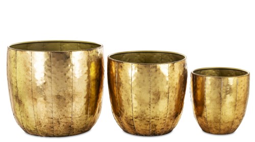 Donica osłonka doniczka doniczki metalowe Kpl. 3 szt 38/31,5/23,5 cm 168311