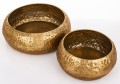 Donica osłonka doniczka doniczki metalowe Kpl. 2 szt 35/26 cm 175645