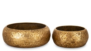 Donica osłonka doniczka doniczki metalowe Kpl. 2 szt 35/26 cm 175645