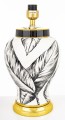 Lampa ceramiczna lampka nocna stołowa biało złota  67x43x43  170667