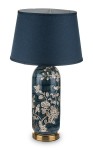 Lampa ceramiczna lampka nocna stołowa zielono czarna 69x38x38 131241