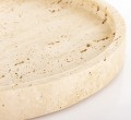 Taca dekoracyjna z kamienia trawertyn ciężka 2,5x25x25 181550v