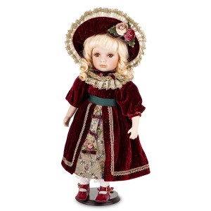 Figurka lalka kolekcjonerska figurka porcelanowa 52x25x24 181981