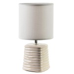 Lampa ceramiczna lampka nocna stołowa LETI 28,5x14cm HTLA2247-SR