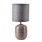 Lampa ceramiczna lampka nocna stołowa LETI 28,5x14cm HTLA2414-SR