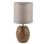 Lampa ceramiczna lampka nocna stołowa LETI 28,5x14cm HTLA2438-SR
