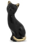 Figurka dekoracyjna kot czarny 20,5x10x8,5 112758