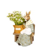 Figurka dekoracyjna wielkanocna królik 20x15x10 175085