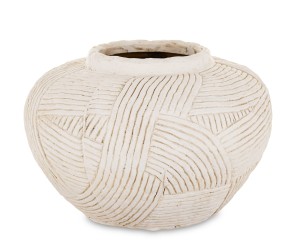 Wazon osłonka ceramiczna jasna  15,5x21,5x21,5 - 184082