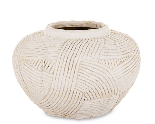 Wazon osłonka ceramiczna jasna  15,5x21,5x21,5 - 184082