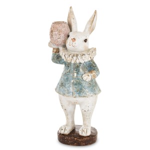 Figurka dekoracyjna wielkanocna królik 27,5x10,5x9,5 183075