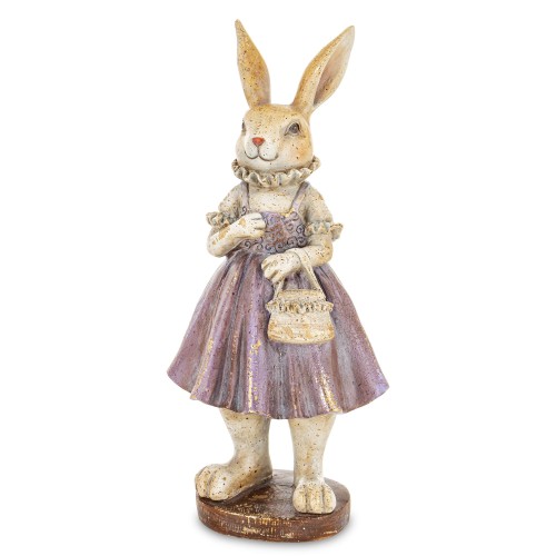 Figurka dekoracyjna wielkanocna królik 26x12x9,5 183067
