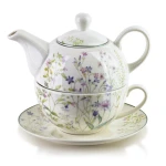 Czajnik z filiżanką dzbanek imbryk tea for one 280ml/410ml HTTE1851 