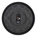 Zegar ścienny czarny cichy mechanizm ruchome zębatki 50cm HTBE4609