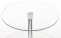 Patera taca metalowa lustro srebrna 3 poziomy 49x29,5x29,5 180092