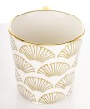 Kubek z porcelany biało złoty w opakowaniu dekoracyjnym 310ml 183583
