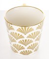 Kubek z porcelany biało złoty w opakowaniu dekoracyjnym 310ml 183584