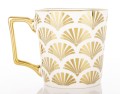 Kubek z porcelany biało złoty w opakowaniu dekoracyjnym 310ml 183584