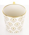 Kubek z porcelany biało złoty w opakowaniu dekoracyjnym 310ml 183585
