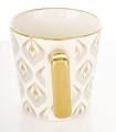 Kubek z porcelany biało złoty w opakowaniu dekoracyjnym 310ml 183585