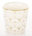 Kubek z porcelany biało złoty w opakowaniu dekoracyjnym 310ml 183586