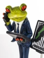 Figurka dekoracyjna żaba żabka finansista bankowiec 15x8,5x7 179503