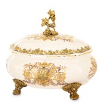 Szkatułka dekoracyjna stylowa kolekcja pałacowa 19x22x17 176086