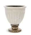 Osłonka donica doniczka ceramiczna kremowo złota 16,5x15x15  127417
