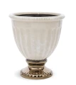 Osłonka donica doniczka ceramiczna kremowo złota 16,5x15x15  127417