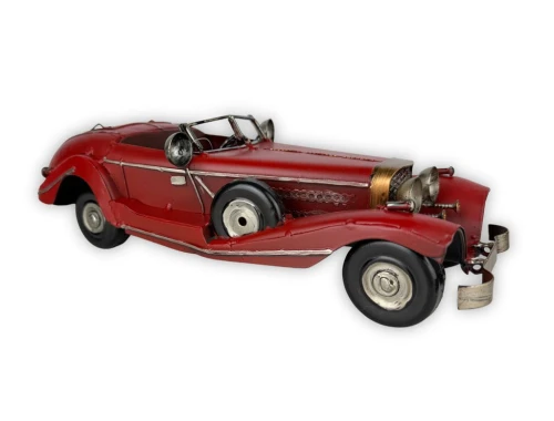 Replika samochodu pojazdu czerwonego zabytkowa 9x32x13 25XJZ010