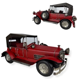 Replika samochodu pojazdu czerwonego zabytkowa 13x26x13 25XJZ018