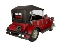 Replika samochodu pojazdu czerwonego zabytkowa 13x26x13 25XJZ018