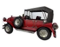 Replika samochodu pojazdu czerwonego zabytkowa 13x26x13 25XJZ018