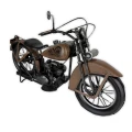 Replika motocykla pojazdu brązowego zabytkowa 21x36x12 25XJZ023