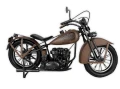Replika motocykla pojazdu brązowego zabytkowa 21x36x12 25XJZ023
